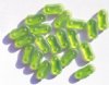 20 4x16mm Two Hole Spacer - Matte Olivine